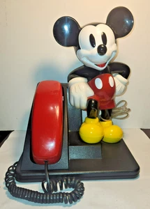 Vintage ATT 1992 Mickey Mouse schnurgebundenes Touchtone Telefon Disney - Bild 1 von 10