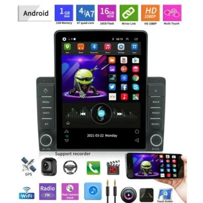 Radio Estéreo Coche 9.5" Doble Din con Bluetooth Navegación GPS Wifi Android 10.1 Foto 1 de 4