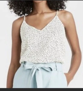 A New Day Cream Woman’s camisole Large adjustable straps NEW WITH TAGS - Picture 1 of 3