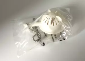 Tupperware Schlüsselanhänger Sieb Sieb weiß Neuheit Neu aus altem Lagerbestand Vintage 90er Jahre - Bild 1 von 4