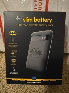 Batman Slim Battery 5,000 Mah Portable Battery Pack New Unopened - Picture 1 of 3