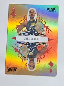2023 AEW All Elite Wrestling Double or Nothing Playing Cards Gold Jade Cargill - Picture 1 of 2