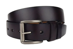 Ella Jonte Ledergürtel braun Jeansgürtel Leder breiter Gürtel Damen Herren - Bild 1 von 2