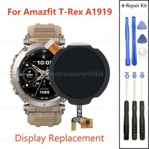 Display For Amazfit T-Rex A1919 GPS Watch 1.3inch LCD OLED Screen Repair Parts - Zdjęcie 1 z 3
