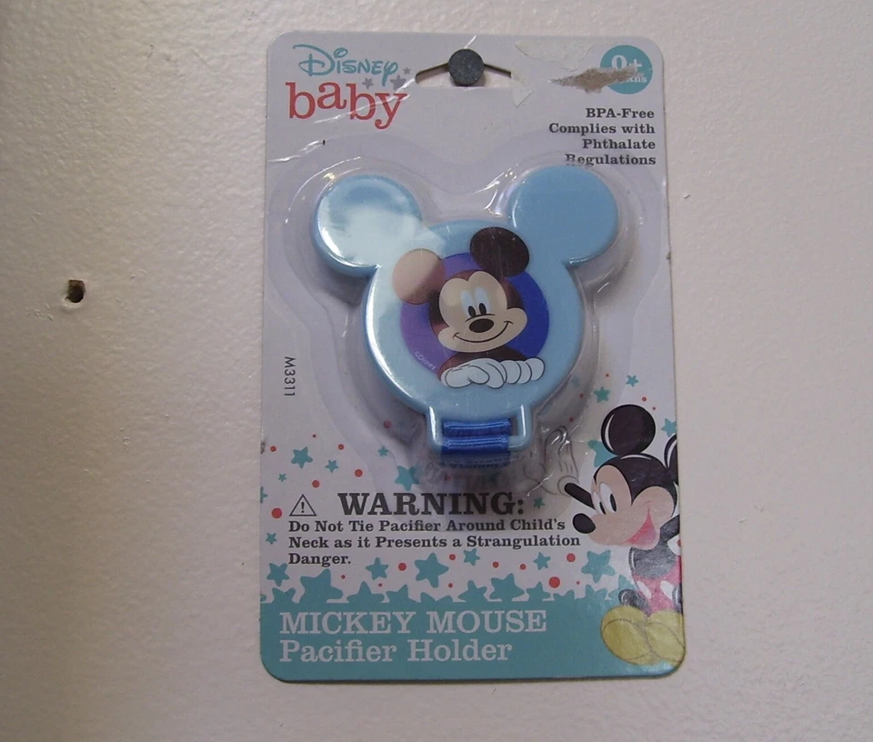 Porta Chupete Disney Azul Bebé Mickey Mouse Libre de BPA Foto 1 de 1