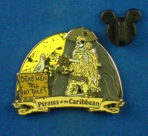 Pin de Disney Dead Men Tell No Tales Skeleton Piratas del Caribe Paseo # 45773 - Imagen 1 de 4