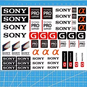 SONY Logo Decal Vinyl Sticker Camera Camcorder Photography DSLR Photo - Picture 1 of 1