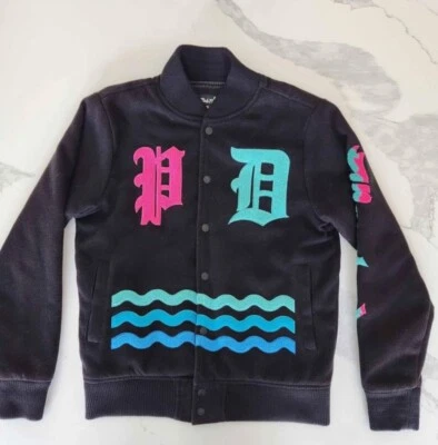 Vintage Pink Dolphin Varsity Coat Size Small - Image 1 of 4