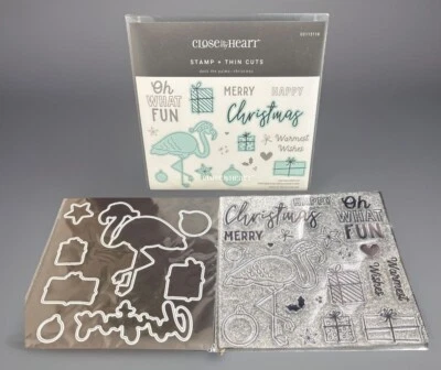 CTMH колода ладоней - Рождественский штамп и тонкий вырез комплект #CC112110 новый!! - Изображение 1 из 4