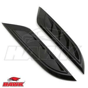 GLOSS BLACK SIDE FRONT WING VENTS PAIR FOR LAND ROVER DEFENDER 90 110 L663 2020+ - Afbeelding 1 van 8