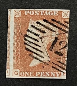 GB QV 1841 1d Red. SG8. GE. Fine Used And Sound 3 Margin Example. - Picture 1 of 2
