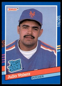 1991 Donruss Julio Valera Rookie New York Mets #39