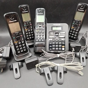Panasonic Schnurlose Telefone Anrufbeantworter 4 Telefone KX-TG6641 schwarz getestet - Bild 1 von 14