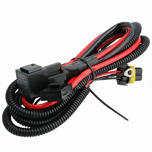 2x chicote de fios de bateria relé XENON HID 9005 9006 adaptador de cabo para anti-cintilação 35W - Imagem 1 de 4