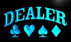 Poker Dealer Casino LED Neon Light Sign Games Royale Flush Club Wall Art Décor