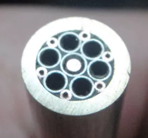 Messing Rohrmesser Mosaik Pin Niete Schwert Griff Dekoration Herstellung Material 50*8 mm - Bild 1 von 1