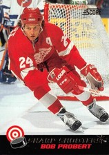 1992-93 Score Sharp Shooters Canadian #17 Bob Probert
