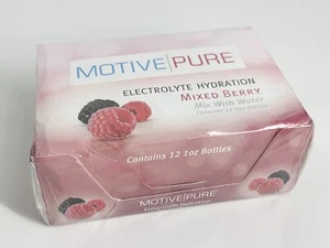 Motive Pure Electrolyte Hydration, Berry, 1 oz (12-Pack)  BB 10/31/24 - Picture 1 of 2