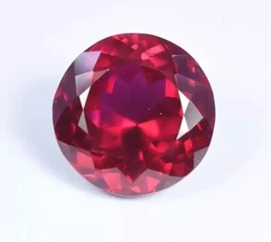Gemstone AAA Flawless Red Ruby 8.29 Ct Loose Round Cut Loose Gemstone - Picture 1 of 4