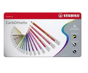 Stabilo CarbOthello Artist Pastel Chalk Colouring Pencils - 36 Colour Metal Tin - Picture 1 of 1