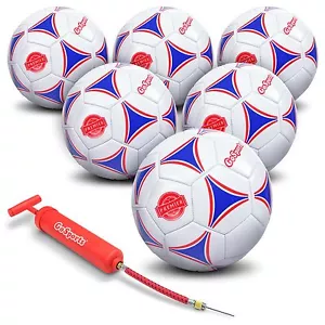 Palla da calcio GoSports Premier con pompa premium confezione da 6, taglia 5 - Foto 1 di 1