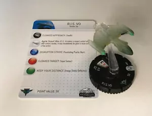 R.I.S. VO #001 1 Star Trek: Tactics II Wizkids HeroClix Romulan Scout Vessel RIS - Imagen 1 de 2
