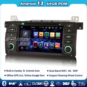 64GB 8-Kern Android 13 Autoradio BMW 3er E46 Rover 75 CarPlay DAB+Navi SWC WIFI - Bild 1 von 11