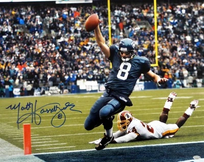 ¡OFERTA! Foto firmada autografiada por Matt Hasselbeck de los Seattle Seahawks 16x20 MCS Holo Foto 1 de 3