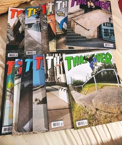Lot 11 Thrasher Skateboard Magazine 2023 & 2024 - Bild 1 von 6