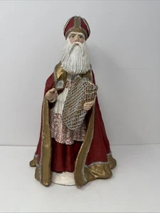 Duncan Royale 1983 History of Santa "St. Nicholas" 11.5" Figurine. Chipped Hat - Picture 1 of 7