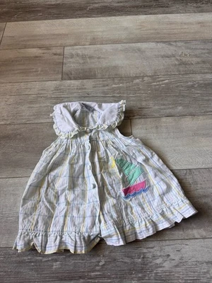 Vestido rosa vintage Samara cuello vela 2T niñas sin mangas verano ¡Encantador! Foto 1 de 4