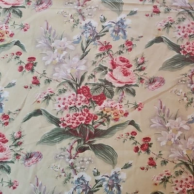 Tela Waverly Lucinda Colección Vintage Decorador Floral Col Rosas 3 Yardas Foto 1 de 4