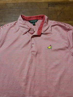 Polo Masters Collection Hombre Grande Rojo Blanco Algodón Pima Manga Corta Golf Foto 1 de 4