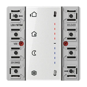 Jung LS 5178 TSM Raumthermostatmodul KNX 2-Kanal Serie F50 weiß - Bild 1 von 3