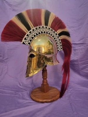 Casco griego corintio grúas Foto 1 de 4