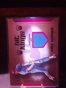 2004 Fleer Hit Kings Mike Schmidt #HK/MS GAME WORN JERSEY HOF PHILLIES - Picture 1 of 2