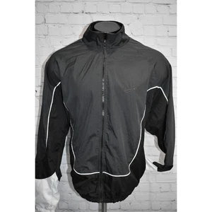 Nike Athletic Jacket Mens Size XL Black Gray Performance Polyester Dri-Fit Zip - Picture 1 of 7