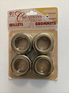 Fabricland Curtain Grommets 8 Ct in Brass Colour 35mm New - Picture 1 of 2