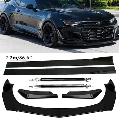 For Chevrolet Camaro Front Bumper Lip Spoiler Splitter Car Body Rear - Изображение 1 из 4