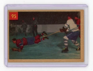 1954-55 Parkhurst Hockey Card # 95 D. Harvey (HOF) / E. Nesterenko Ex-NM - Picture 1 of 2