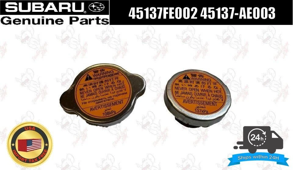 Genuine Subaru WRX Turbo Radiator Cap My99 - My17