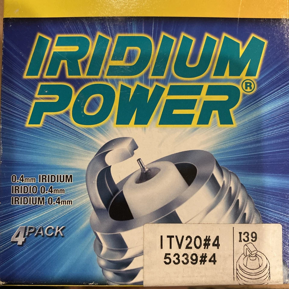 4 x Vela de Ignição DENSO IRIDIUM POWER ITV20 Performance-Racing-Laser - Imagem 1 de 1
