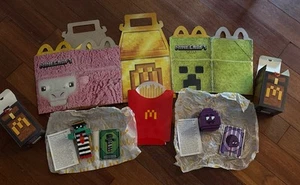 2025 McDonald's Minecraft Adult Happy Meal Grimace HAMBURGLAR w/Unused Code Card - Picture 1 of 4