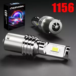 Pair 1156 7506 Led Backup Reverse Light Bulbs 6000K Super Bright White Canbus - Picture 1 of 12