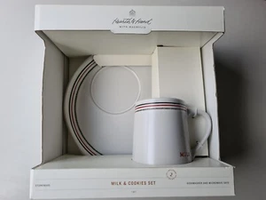 HERD UND HAND MIT MAGNOLIENMILCH & KEKSE TELLER & BECHER SET FÜR WEIHNACHTSMANN NEU - Bild 1 von 2