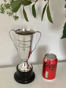1965 STAFFORD RIDING CLUB silver plated McKERRELL Challenge trophy on black base - Picture 1 of 8