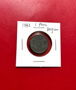1942 1 FRANC BELGIE COIN - NICE WORLD COIN !!! - Picture 1 of 2