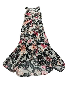 Tokito Size 8 Sleeveless Floral Dress Long Good Condition - Picture 1 of 6