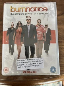 Burn Notice The Complete Series (29-DVD Box Set, 2013, Seasons 1-7) NEW - Picture 1 of 5