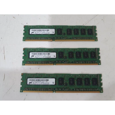 Lot of 3 Hp Micron MT18JSF25672AZ-1G4F1 DDR3 RAM 6GB (3x2GB) Memory DIMM for PC - Image 1 of 4